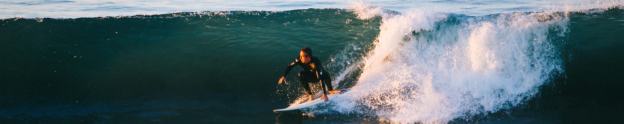 Man surfing a wave