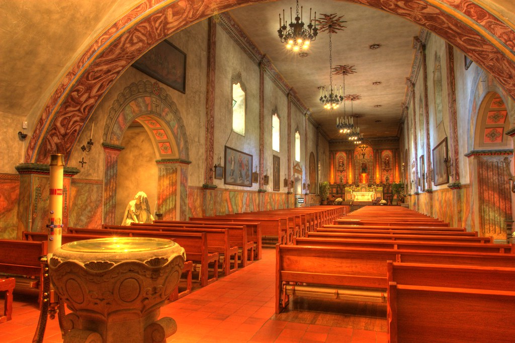 Inside Santa Barbara Mission