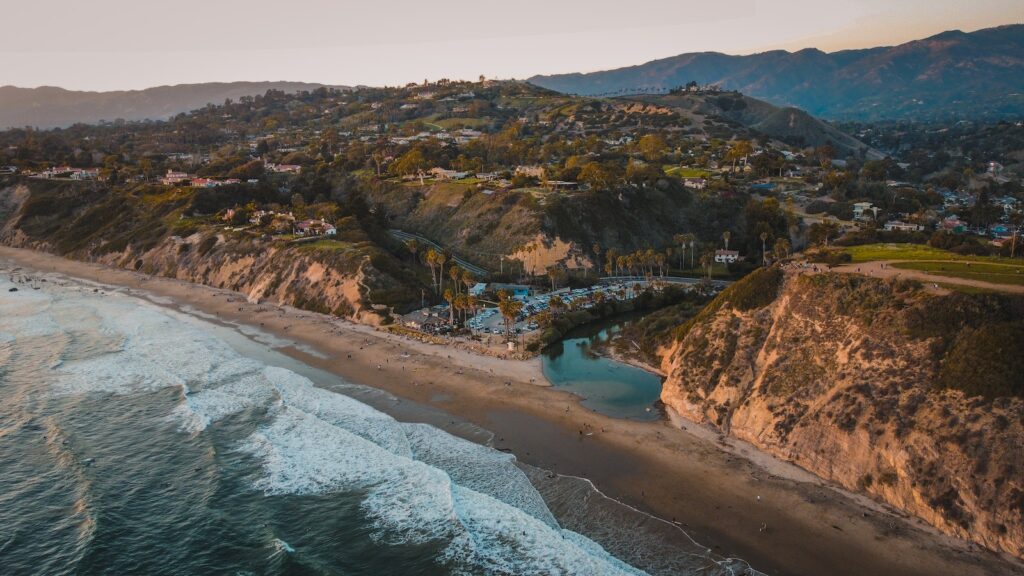 Aerial view of Santa Barbara, CA